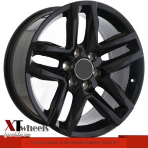 20" Glossy black alloy wheels for Chevrolet Tahoe and Silverado