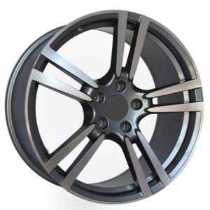 21" and 22" matte gray alloy wheels for Porsche cars