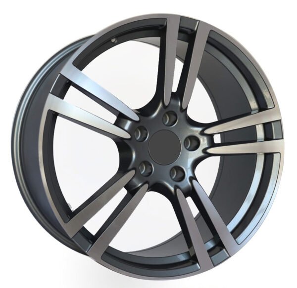 21" and 22" matte gray alloy wheels for Porsche cars