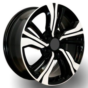 17 inch machined matte black alloy wheels for Honda Civic