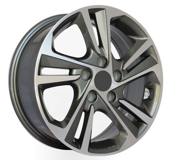 15 and 16 inch matte gray and hyper black alloy wheel for Hyundai Elantra