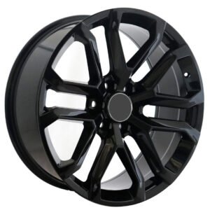 22" Glossy black alloy wheels for Chevrolet Tahoe