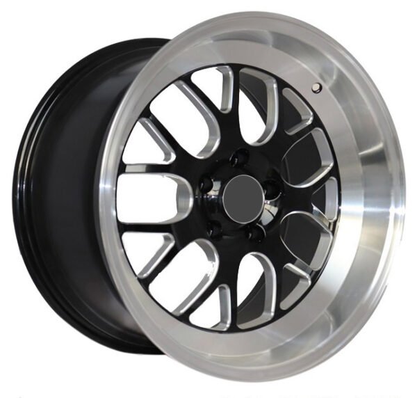 20" machined black with lip and milling alloy wheels for Chevrolet Camaro, Corvette, Mustang and BMW cars