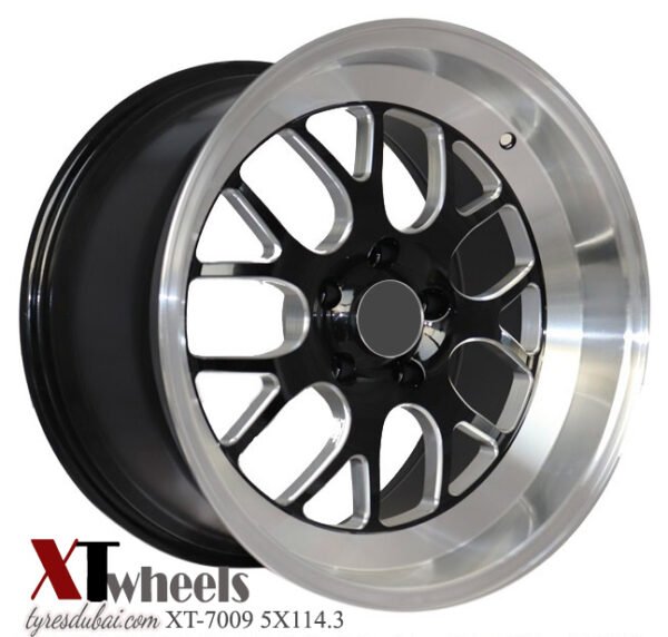 20" machined black with lip and milling alloy wheels for Chevrolet Camaro, Corvette, Mustang and BMW cars