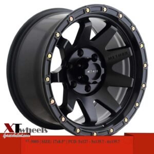 Method 17" matte black F150, Nissan VTC, Platinum, Sierra, Silverado, Hilux, FJ Cruiser, Prado, Land Cruiser 22+ and Pajero