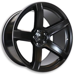 20" matte black alloy wheels for Dodge Challenger and Charger Sport Cars