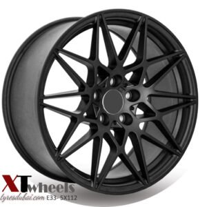 19" matte black alloy wheels for BMW cars