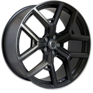 23" matte black Range Rover Evoque alloy wheel