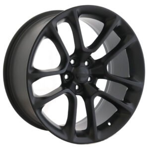 20" Dodge Challenger and Charger matte black alloy wheels