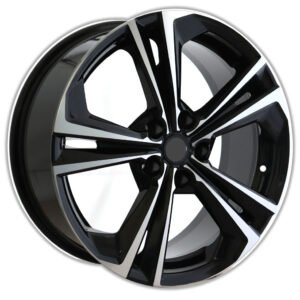 18" Nissan Sentra machined-face black alloy wheel