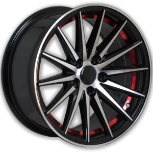 15" matte black with red line Toyota Corolla alloy wheel