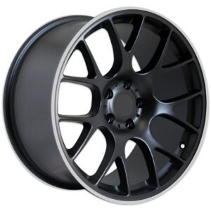 19" matte black / polish lip alloy wheel for Mustang in Dubai, Camry rim in UAE, Toyota rim in Sharjah, Lancer wheel in Abu Dhabi and Avalon rim in UAE