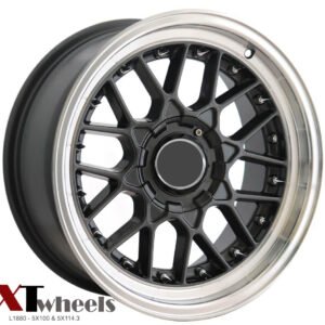 17 inch machined face dark gray wheels for Corolla, Honda, Altima and Lexus Saloon rims