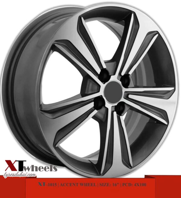 16" machined face gray Hyundai alloy wheel