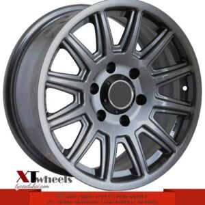 7" silver, glossy black, gray alloy wheel for VTC, Sierra, FJ, Silverado, Prado and Land Cruiser