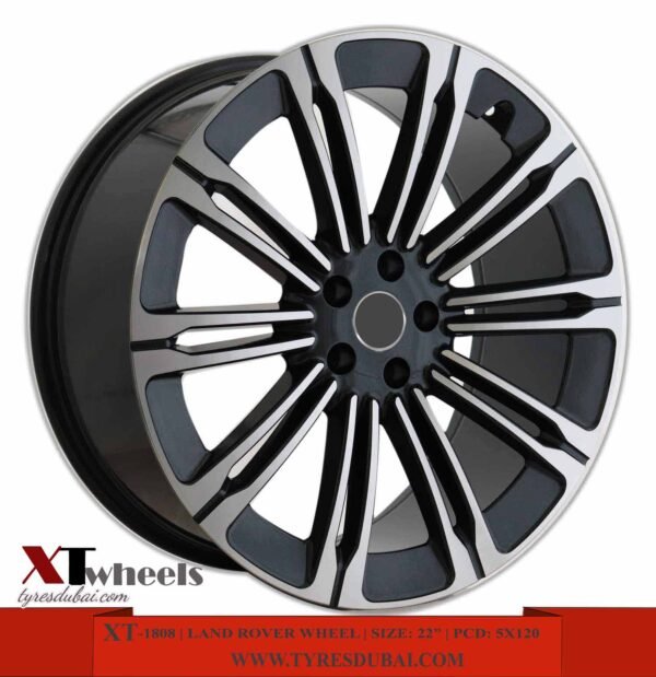 22" & 24" inch matte black and dark matte gray Rang Rover alloy wheel