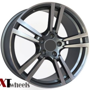 Titanium color Porsche alloy wheel