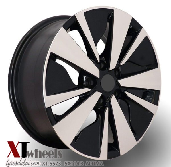 17" machined-face matte black Alloy Wheels for Nissan Altima