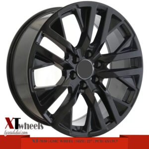 22" black GMC Sierra and Yukon alloy wheel in Dubai, Sierra and Yukon rims