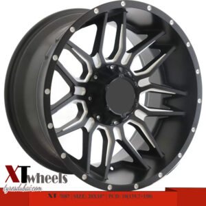 20" matte black with milled spoke Toyota Land Cruiser, Lexus LX570, and Ram alloy wheel