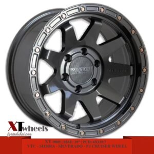 Method 17" matte black, bronze and titanium alloy wheels for Toyota Land Cruiser, Sequoia, Tundra, Patrol VTC, GMC Sierra, Chevy Silverado, FJ Cruiser, and Prado SUVs