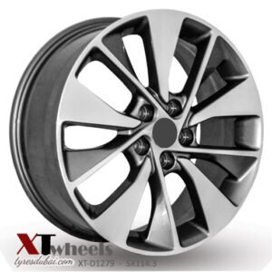 17" machined face gray alloy wheel for KIA cars