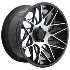 20" machined matte black Jeep Grand Cherokee and Jeep Wrangler alloy wheels