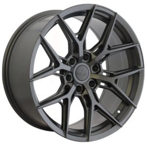 22 inch matte gray Ford F150 alloy wheel