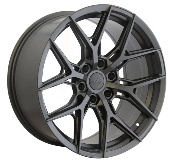 22 inch matte gray Ford F150 alloy wheel