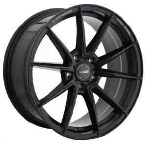 20" matte black Flow Forged Verto Wheels for Ford Mustang and Nissan GTR Sport