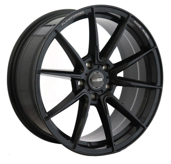 20" matte black Flow Forged Verto Wheels for Ford Mustang and Nissan GTR Sport