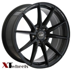 20" matte black Flow Forged Verto Wheels for Ford Mustang and Nissan GTR Sport Cars