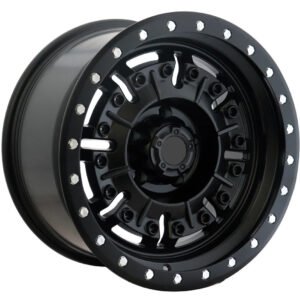 17" matte black alloy wheels for Patrol VTC, GMC Sierra, Chev Silverado and Toyota Land Cruiser LC300 SUVs