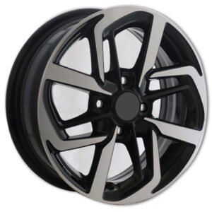 14" matte black alloy wheels for Hyundai Accent