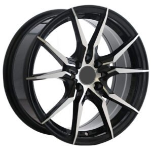 16" matte black alloy wheel for Hyundai Accent, KIA Rio, Picanto, Mazda 2, Toyota Yaris, and Nissan Sunny cars