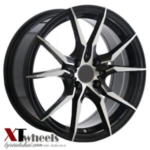 16" matte black alloy wheel for Hyundai Accent, KIA Rio, Picanto, Mazda 2, Toyota Yaris, and Nissan Sunny cars