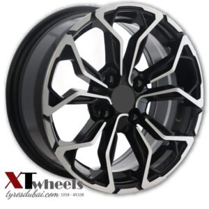 15" matte black Peugeot rims