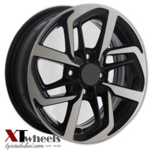 14" matte black alloy wheels for Hyundai Accent