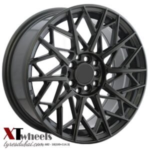 16" Dark matte gray alloy wheels for Mitsubishi Lancer, Honda Accord, Civic and Toyota Camry