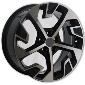 18" machined face matte black alloy wheel for KIA Optima cars