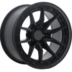 17" matte black alloy wheels for Nissan Y61 VTC, Toyota Hilux, FJ Cruiser, and Tacoma