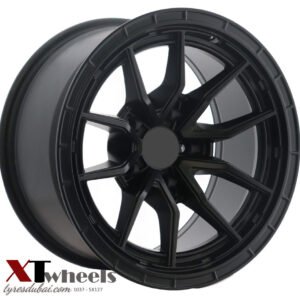 17" matte black alloy wheels for Nissan Y61 VTC, Toyota Hilux, FJ Cruiser, and Tacoma