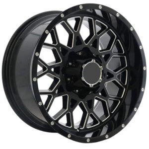 20" black with milling alloy wheels for Nissan VETC, Toyota Hilux, Toyota Prado, FJ Cruiser, GMC Sierra, and Ford F150