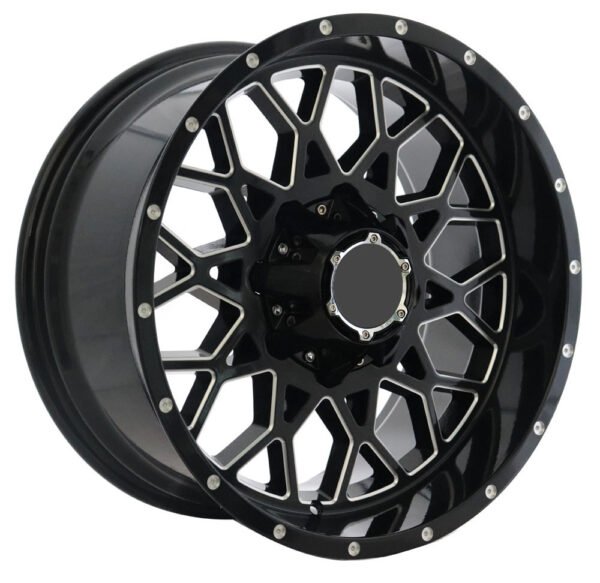 20" black with milling alloy wheels for Nissan VETC, Toyota Hilux, Toyota Prado, FJ Cruiser, GMC Sierra, and Ford F150