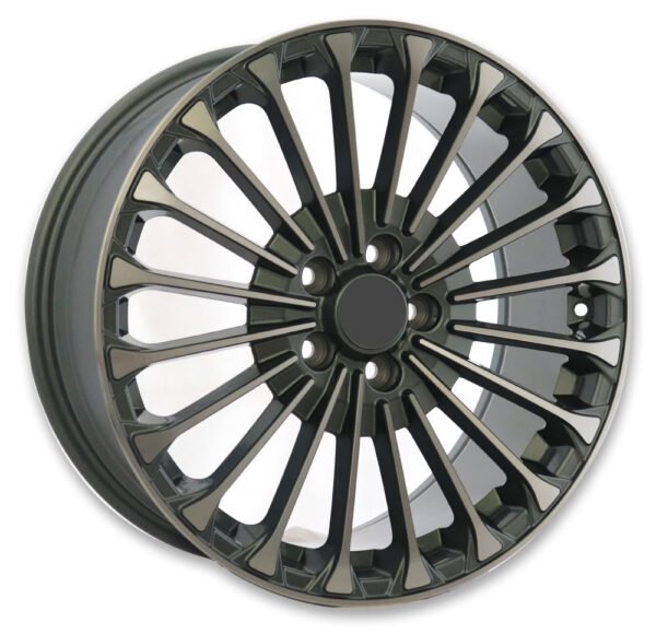 18" machined face gunmetal alloy wheels for Ford Focus and Ford Taurus