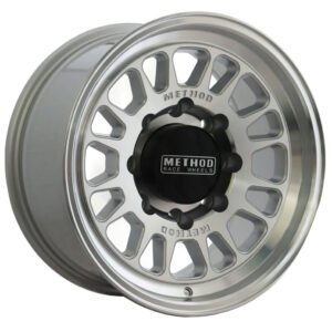 17" matte silver Method Alloy Wheels for Silverado 2500 HD and Sierra 2500 HD Trucks