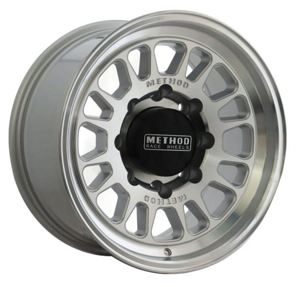 17" matte silver Method Alloy Wheels for Silverado 2500 HD and Sierra 2500 HD Trucks