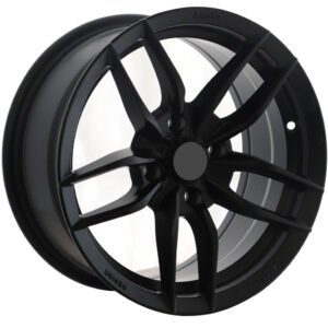 15" matte black alloy wheel for Peugeot cars