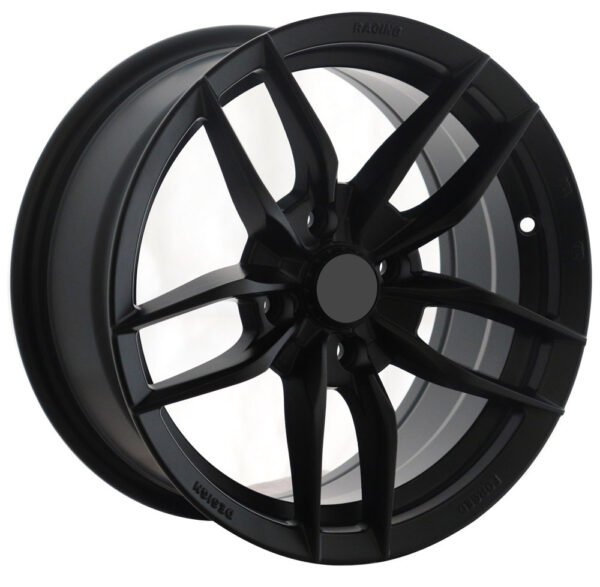 15" matte black alloy wheel for Peugeot cars