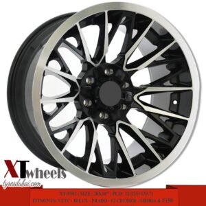 20" matte black Alloy Wheels for Toyota Prado, Hilux, FJ Cruiser, Nissan VETC, GMC Sierra and Chevrolet Silverado